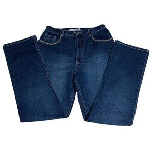 Gloria Vanderbilt Dark‎ Wash Jeans Size 12 Stretch Rhinestone